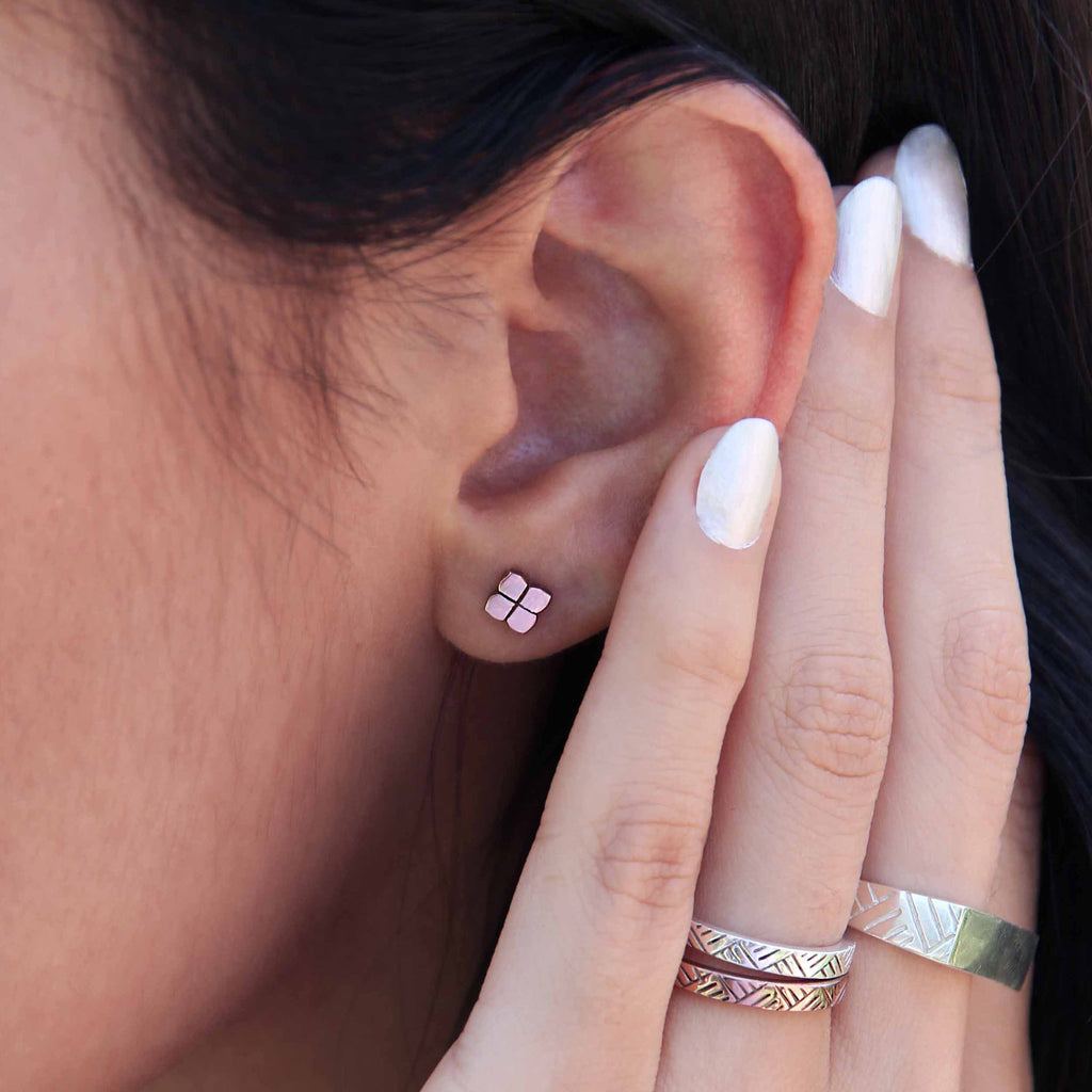 Nelum Studs - Silver