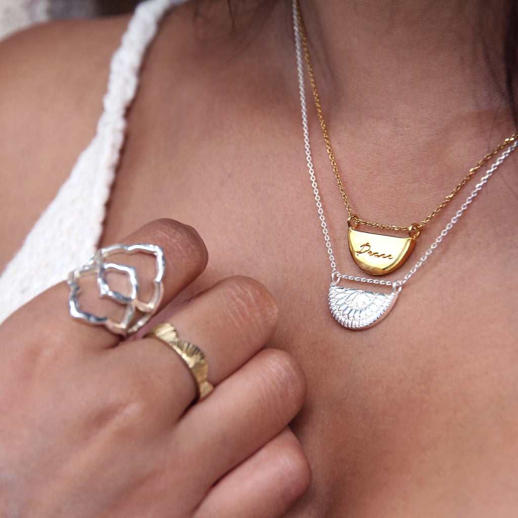 Moonstone Necklace - Rose Gold