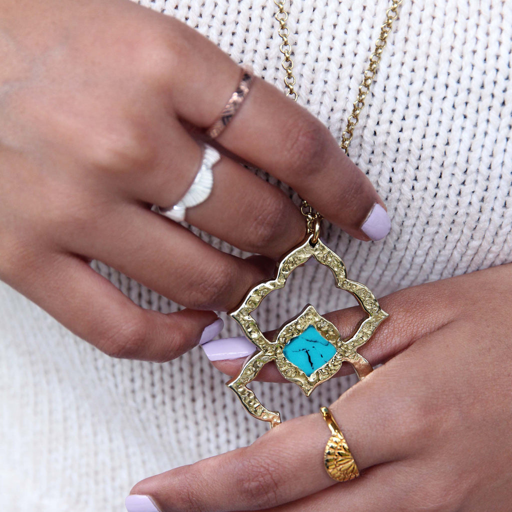 Nelum In Bloom Necklace - Silver