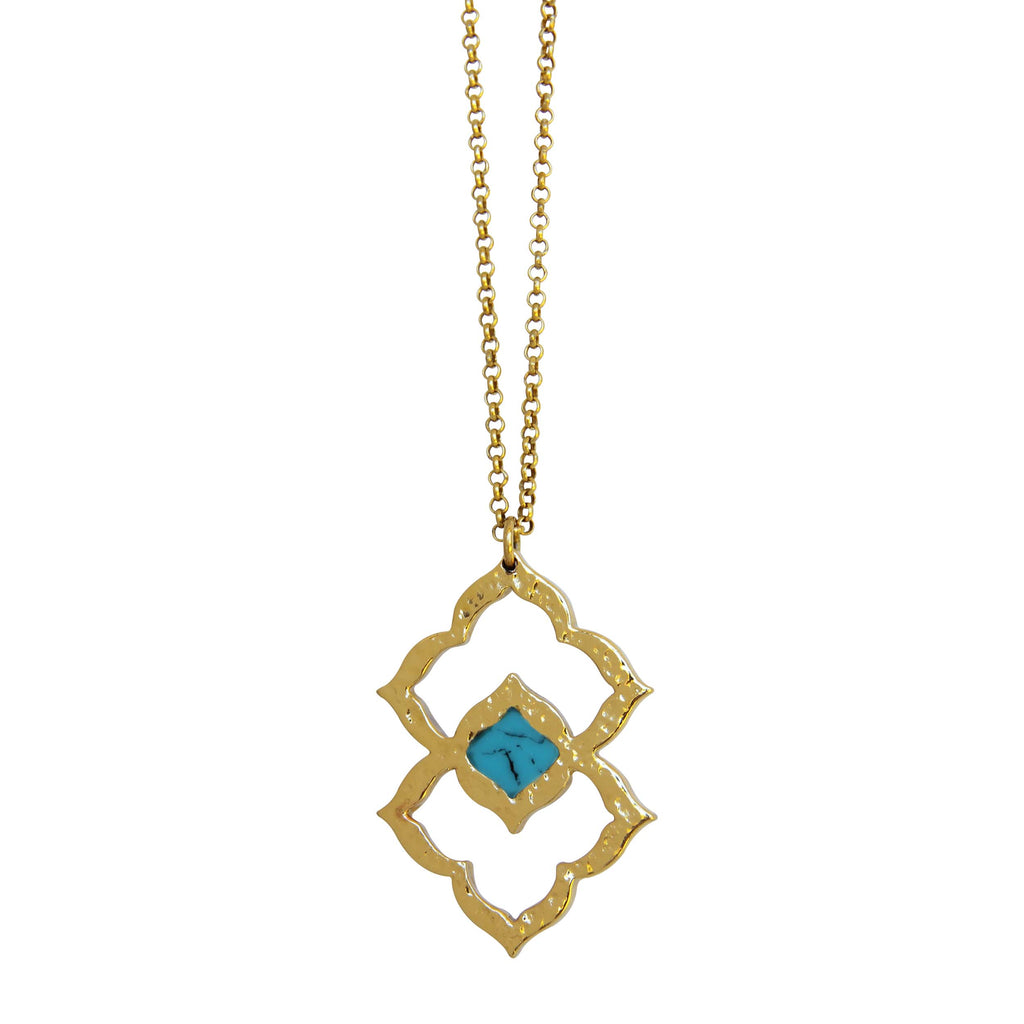 Nelum In Bloom Necklace - Gold