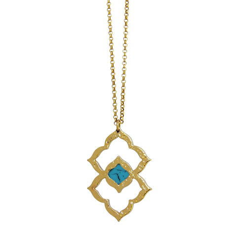 Nelum In Bloom Necklace - Gold