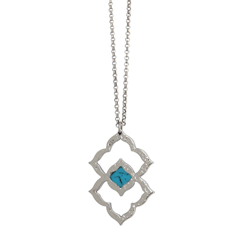 Nelum In Bloom Necklace - Silver